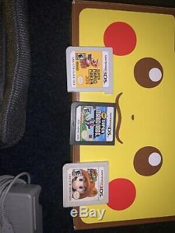Nintendo 2ds Xl Pikachu Edition RAREvery Good Condition + Games