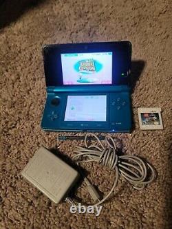 Nintendo 3DS Aqua Blue Good Condition Complete Console whit charger/ 1 game