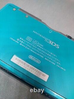 Nintendo 3DS Console System Aqua Blue Console From Japan good Condition