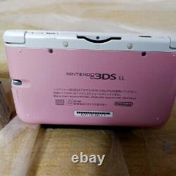 Nintendo 3DS LL Pink X White Very Good Condition
