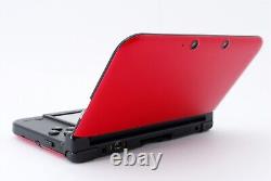 Nintendo 3DS LL Red ×Black With Box and Instruction Good Condition Japan Import