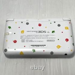 Nintendo 3DS LL XL Console Crossing Animal Happy Home Designer Good Condition