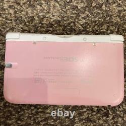 Nintendo 3DS LL XL Pink White Console Charger Good Working Condition From Japan