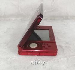 Nintendo 3DS RED HANDHELD CONSOLE CTR-001 Tested and in Good Condition