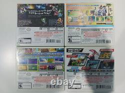 Nintendo 3DS XL Blue NTSC Console Bundle with 4 Games & Case Good Condition