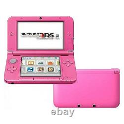 Nintendo 3DS XL Launch Edition Pink Handheld System Very Good Condition