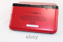 Nintendo 3DS XL Red/Black Handheld Console with Charger, Good Condition
