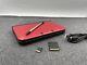 Nintendo 3ds Xl Red/black Stylus Charger 64gb Sd Card Tested Very Good Condition