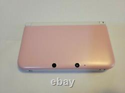 Nintendo 3DS XL System Console PINK & WHITE Good Condition with Charger Stylus