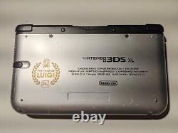 Nintendo 3DS XL Year of Luigi Silver Stylus 32GB SD Card Very Good Condition