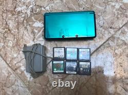 Nintendo 3ds Blue Handheld Console with 6 Games and Charger Good Condition