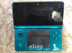 Nintendo 3ds Blue Handheld Console with 6 Games and Charger Good Condition