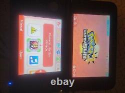 Nintendo 3ds XL red with pokemon sun, stylus and charger in good condition