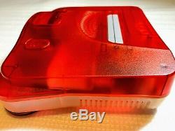 Nintendo 64 Console Boxed Clear Red Very Good Condition Serial Matching