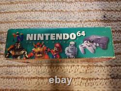 Nintendo 64 Console Complete in Box CIB Good Condition With Manual N64 Tested