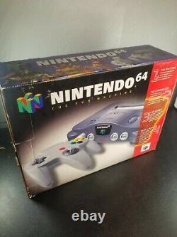 Nintendo 64 Console Complete in Box CIB Good Condition With Manuals N64 Tested