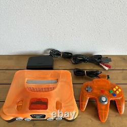 Nintendo 64 Daiei Hawks Orange and Black Limited Console N64 good condition
