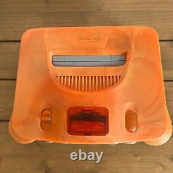 Nintendo 64 Daiei Hawks Orange and Black Limited Console N64 good condition