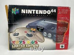 Nintendo 64 Gold Controller Toys'R'Us Limited Edition Console Box Good Condition