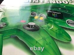 Nintendo 64 Jungle Green Funtastic Console, CIB, Good Overall Condition