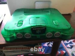 Nintendo 64 Jungle Green Funtastic Console, CIB, Good Overall Condition