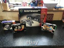 Nintendo 64 N64 Console Boxed Cleaned Tested and Working Good Condition