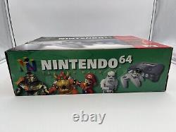 Nintendo 64 N64 Console Complete In Box CIB Tested & Working Good Condition