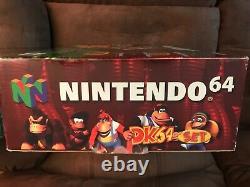 Nintendo 64 N64 Donkey Kong Jungle Green Set Very Good Condition