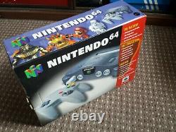 Nintendo 64 n64 console boxed pal good condition tested working