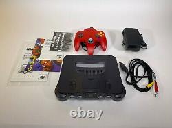 Nintendo 64 with Red Controller 1 Owner, Good Condition