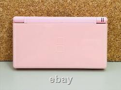 Nintendo DS Lite Console Coral Pink w BOX English Good Condition Japan / Working