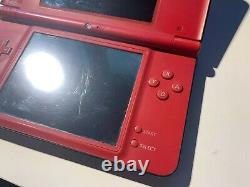 Nintendo DSi XL Mario 25th Anniversary Red Bundle Genuine Parts Good Condition