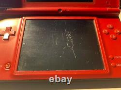 Nintendo DSi XL Mario 25th Anniversary Red Bundle Genuine Parts Good Condition