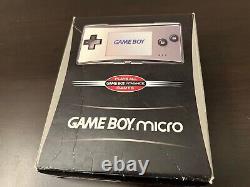 Nintendo Game Boy Advance Micro (Silver) CIB Complete in Box Good Condition