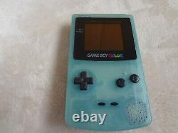 Nintendo Game Boy Color Ice Blue Console system Tested Work good condition