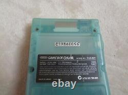 Nintendo Game Boy Color Ice Blue Console system Tested Work good condition