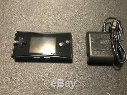 Nintendo Game Boy Micro Console Black with Charger Good Condition