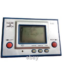 Nintendo Game & Watch Fire RC-04 Wide Screen Retro Game Good Condition 1980