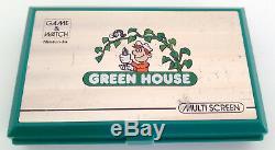 Nintendo Game Watch Green House Gh-54. Boxed + Instructions. Very Good Condition
