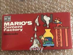 Nintendo Game Watch Mario Cement Factory New Wide Console Very good condition