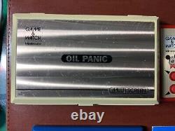 Nintendo Game and Watch FIRE, OIL PANIC, MICKEY 3 SET Good Working Condition F/S