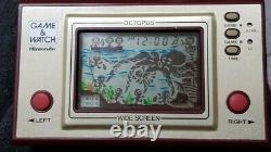 Nintendo Game and Watch OCTOPUS Good Working Condition with Case from Japan