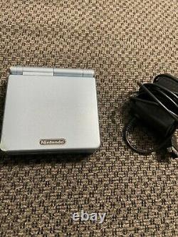 Nintendo GameBoy Advance SP AGS-101 Pearl Blue Very Good Condition