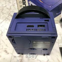 Nintendo GameCube Indigo Purple Console System and Power Supply Condition Good
