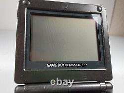 Nintendo Gameboy Advance SP Black AGS-001 No Charger Tested Good Condition 1Game