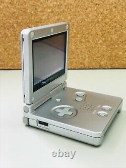 Nintendo Gameboy Advance SP Console with Cable Silver Good Condition / Working