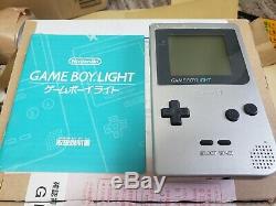 Nintendo Gameboy Light Silver Console System Japan BOXED GOOD CONDITION