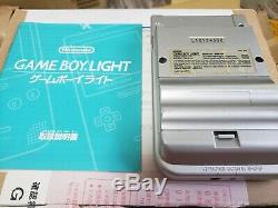 Nintendo Gameboy Light Silver Console System Japan BOXED GOOD CONDITION