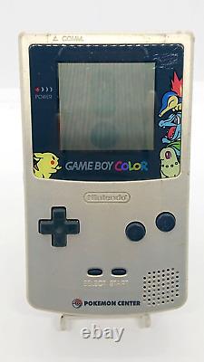 Nintendo Gameboy Pokemon Center Limited Silver Gold Console Very Good Condition