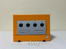 Nintendo Gamecube Orange console controller charger DOL-001 very good condition
